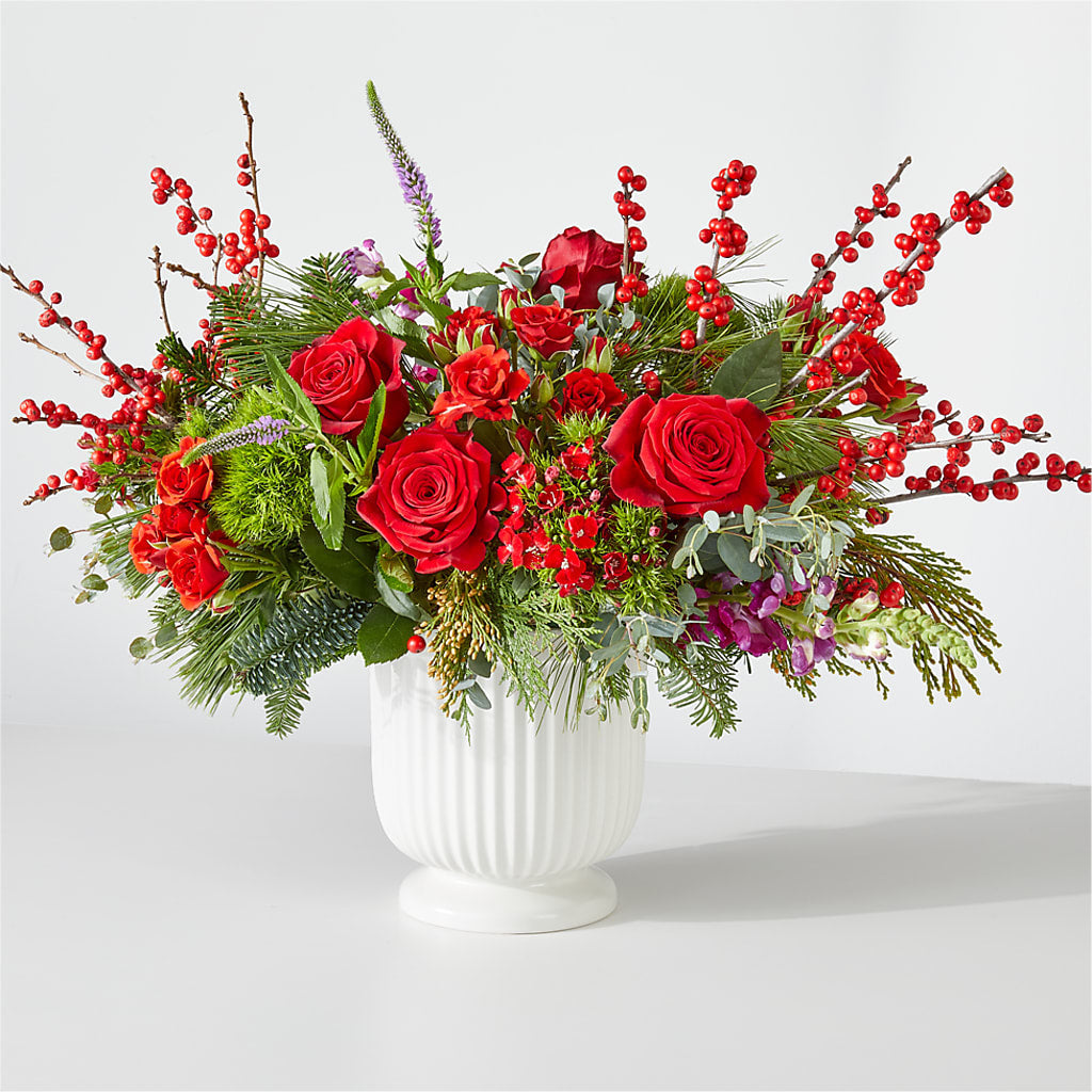 Big Red Bow Bouquet – Blossom And Belle, Orlando FL