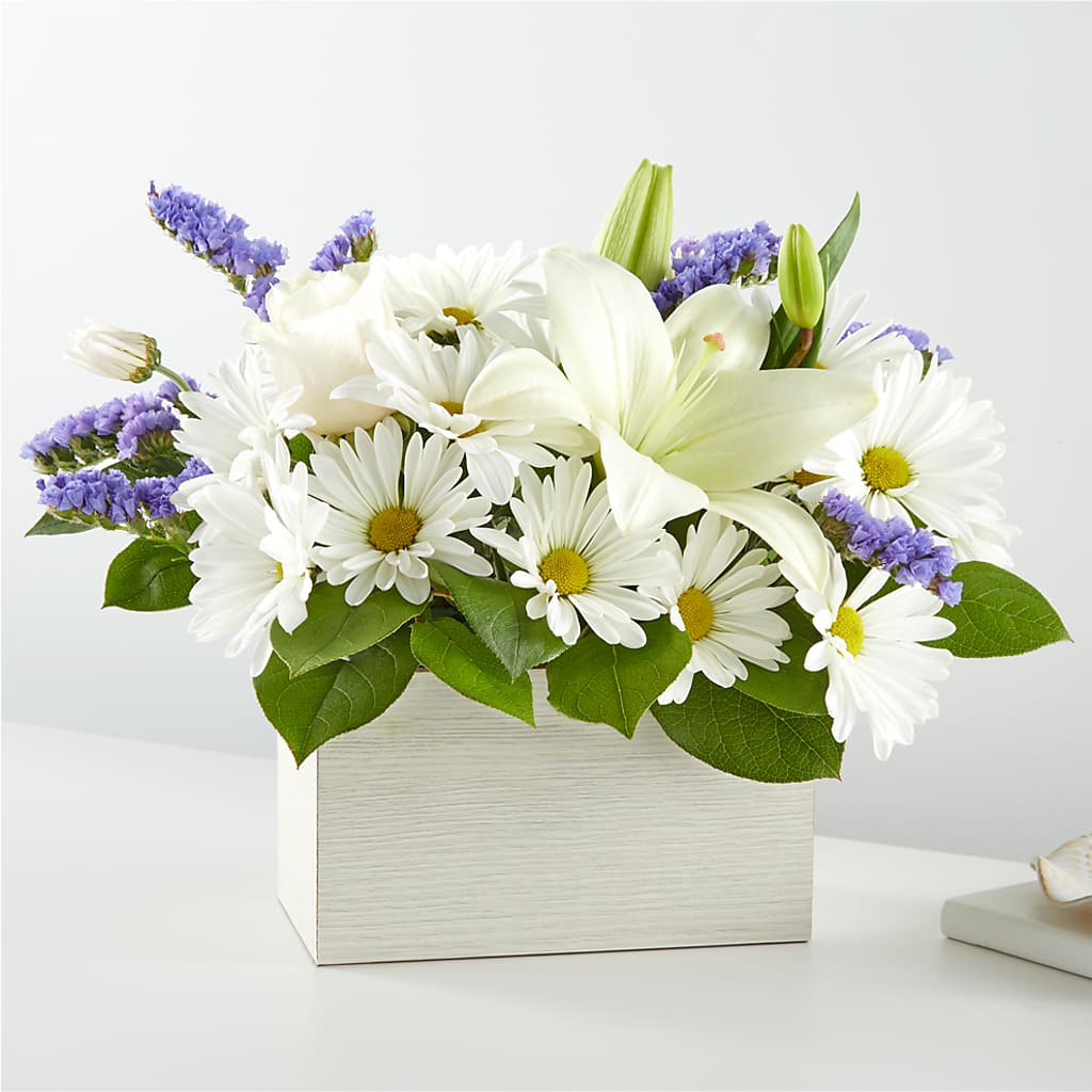 Beyond Blue Box Bouquet – Blossom And Belle, Orlando FL