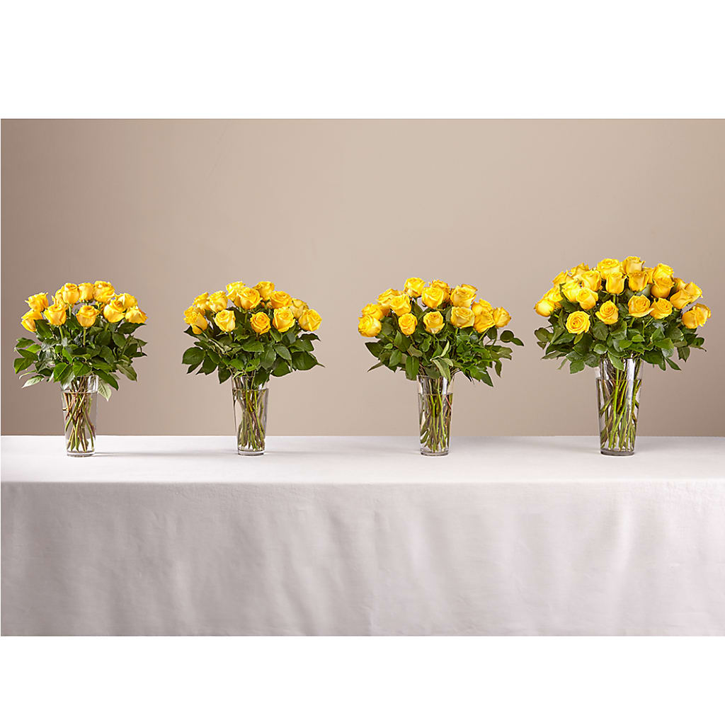 Long Stem Yellow Rose Bouquet – Blossom And Belle, Orlando FL