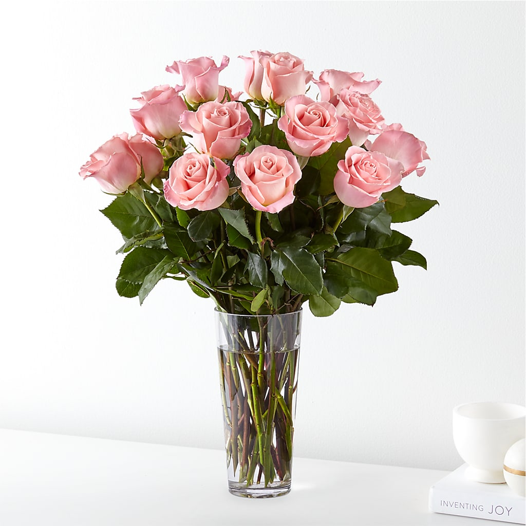 Long Stem Pink Rose Bouquet – Blossom And Belle, Orlando FL