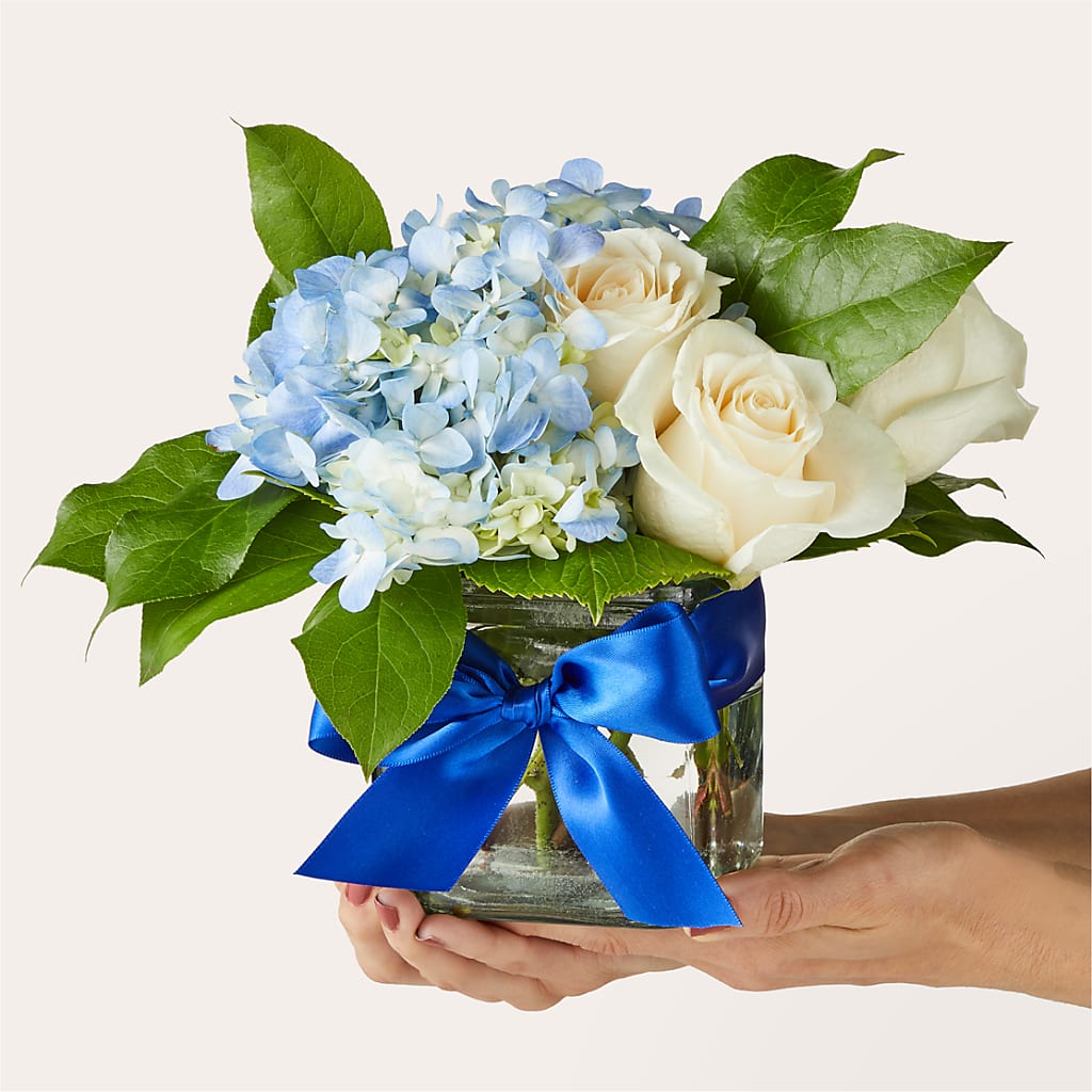 Sky Blue Delight Bouquet – Blossom And Belle, Orlando FL