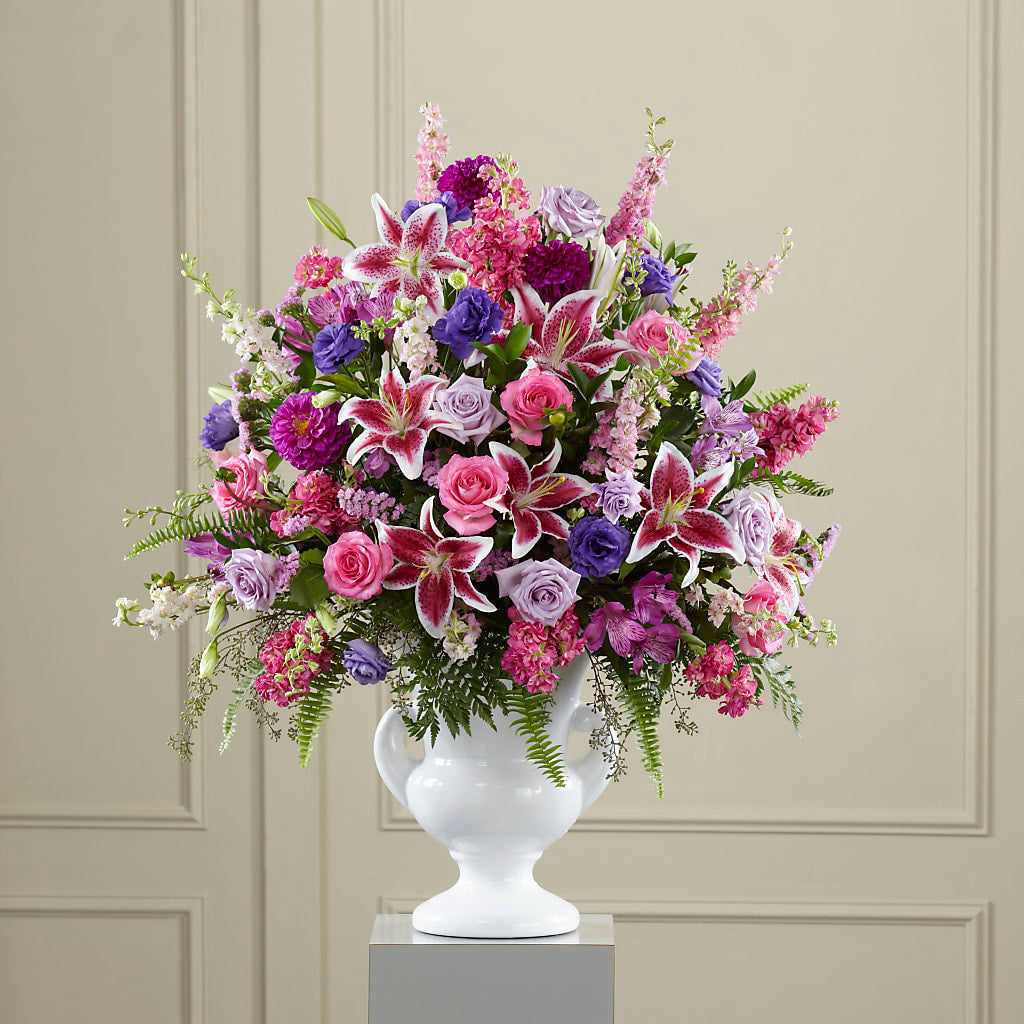 Peaceful Tribute Arrangement – Blossom And Belle, Orlando FL