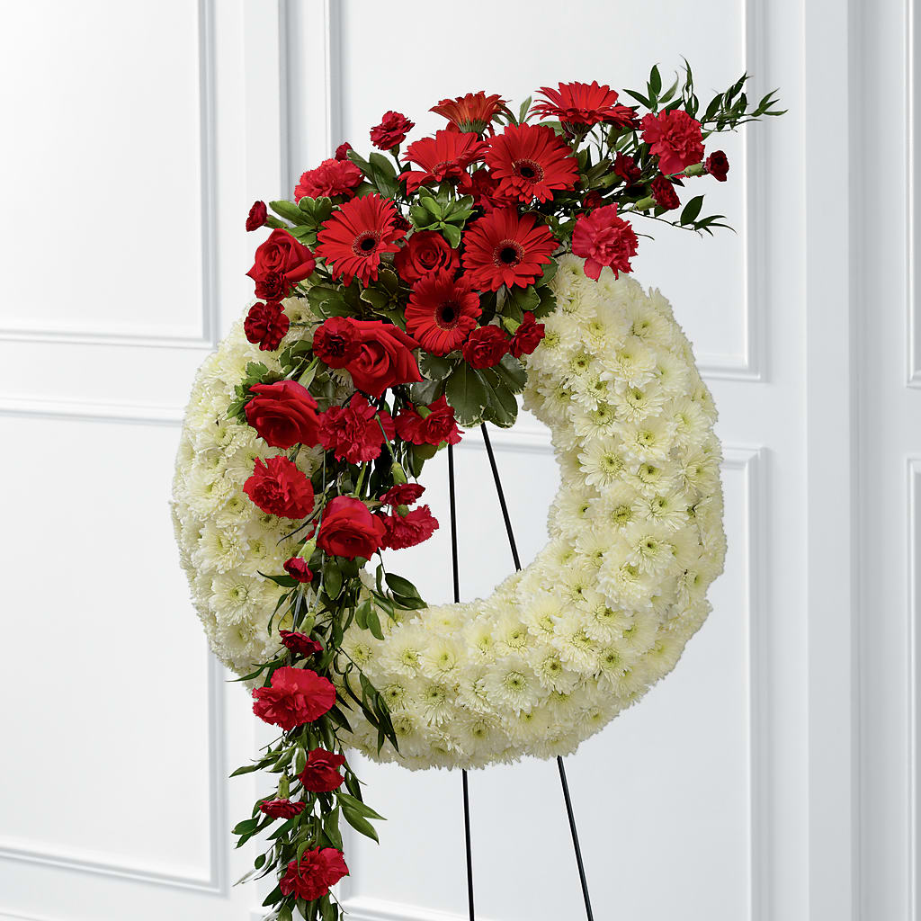 Graceful Tribute Wreath – Blossom And Belle, Orlando FL