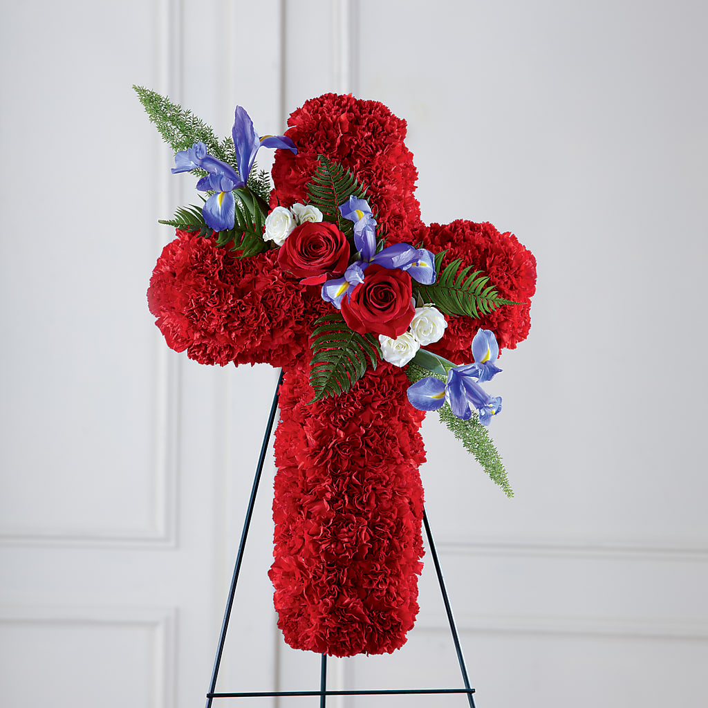 Faithful Hero Floral Cross – Blossom And Belle, Orlando FL