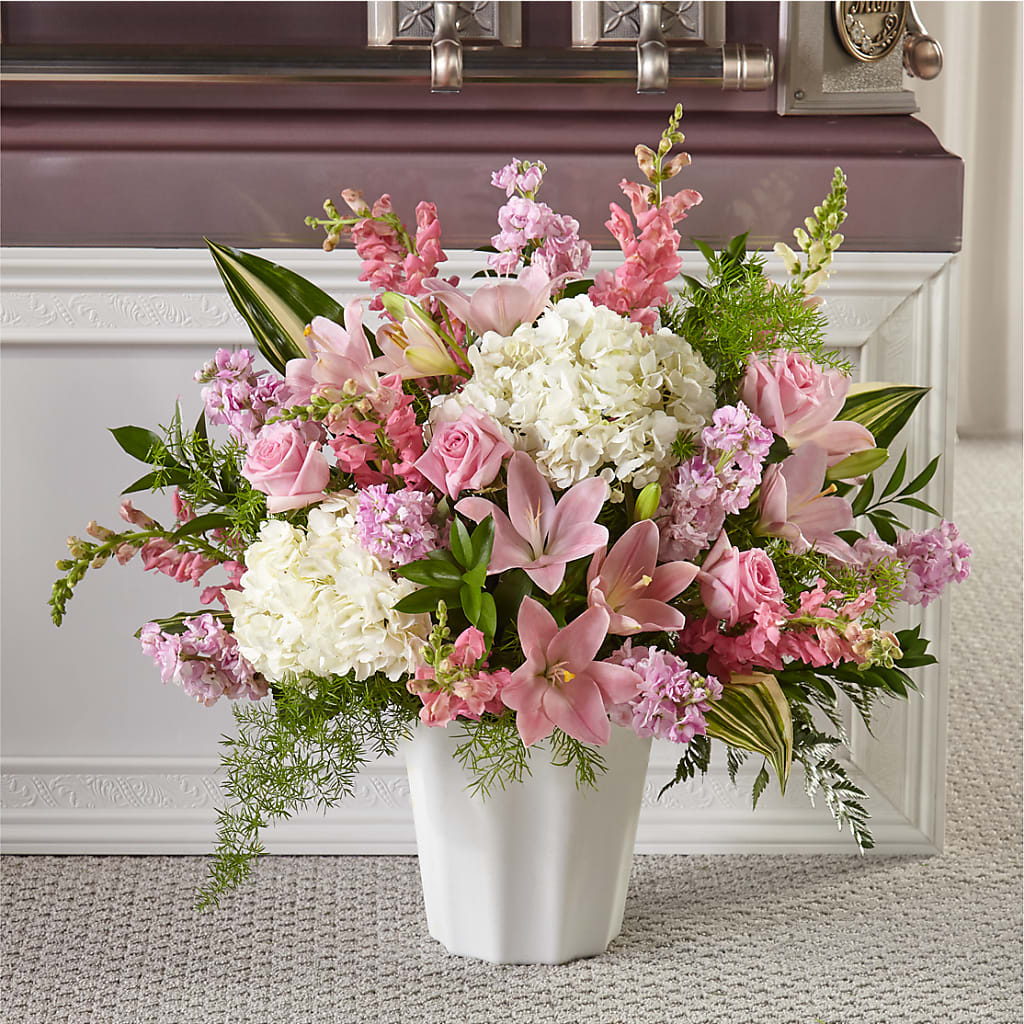 Simply Serene Floor Basket – Blossom And Belle, Orlando FL