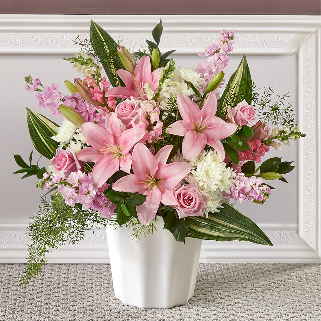 Simply Serene Floor Basket – Blossom And Belle, Orlando FL