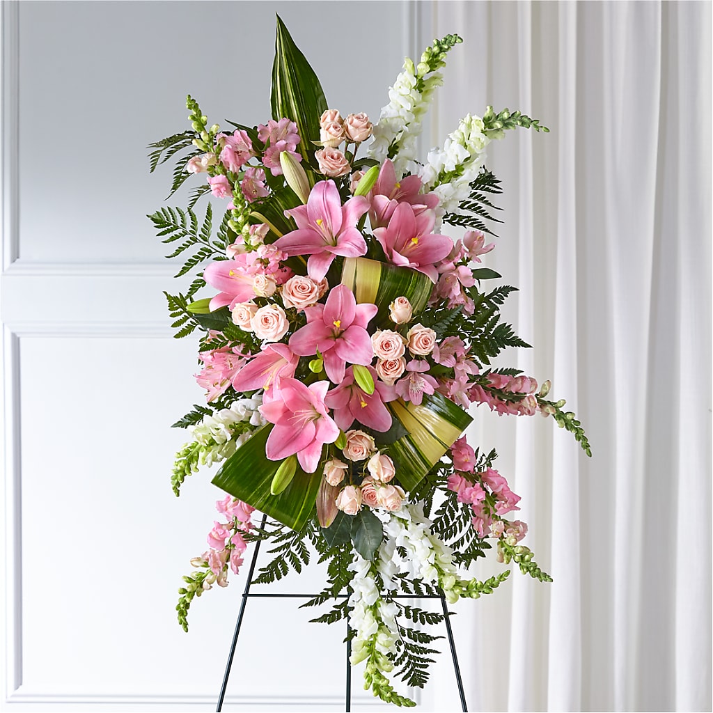 Elegant Embrace Standing Spray – Blossom And Belle, Orlando FL