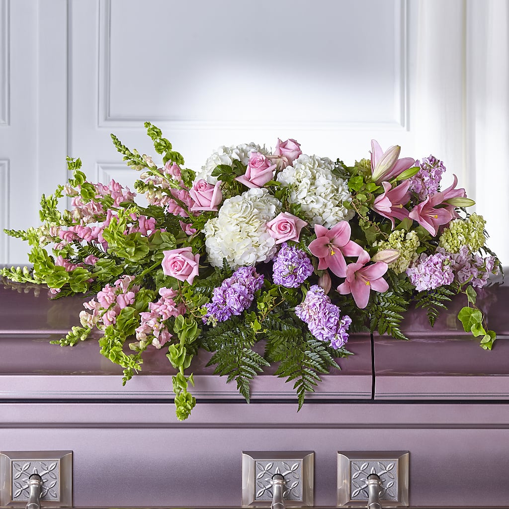 Life's Gratitude Casket Spray – Blossom And Belle, Orlando FL