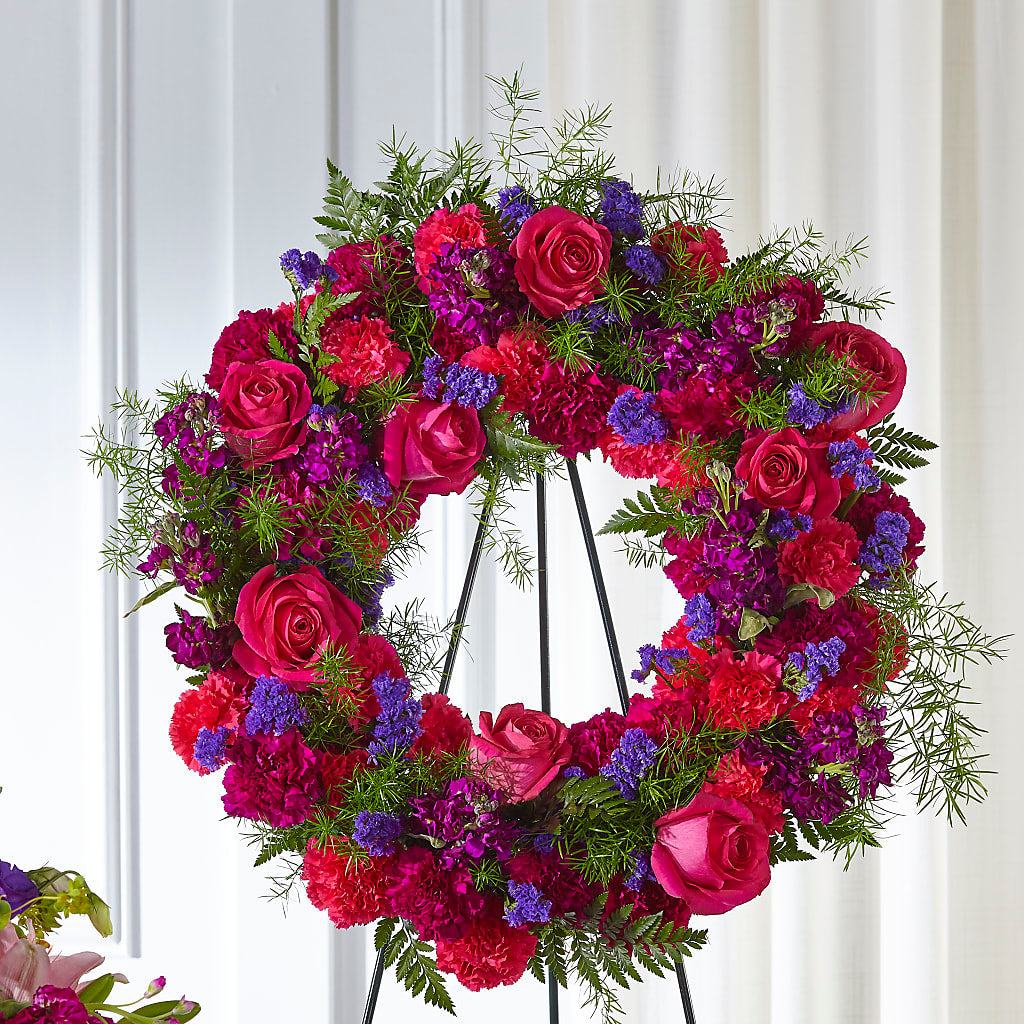 Calming Colors Wreath – Blossom And Belle, Orlando FL