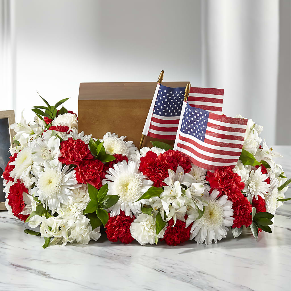 Spirit of Patriotism Cremation Adornment – Blossom And Belle, Orlando FL
