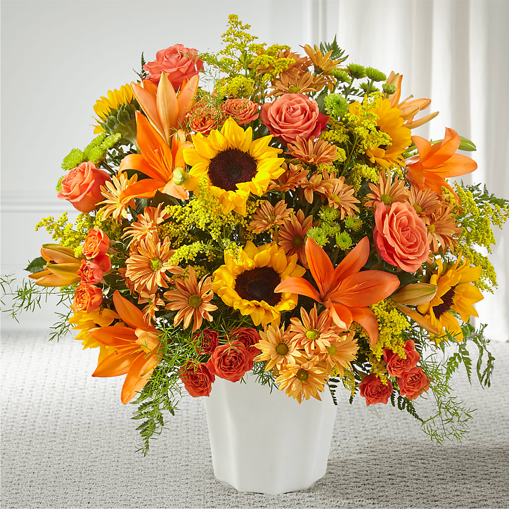 Harvest Thoughts Floor Basket – Blossom And Belle, Orlando FL