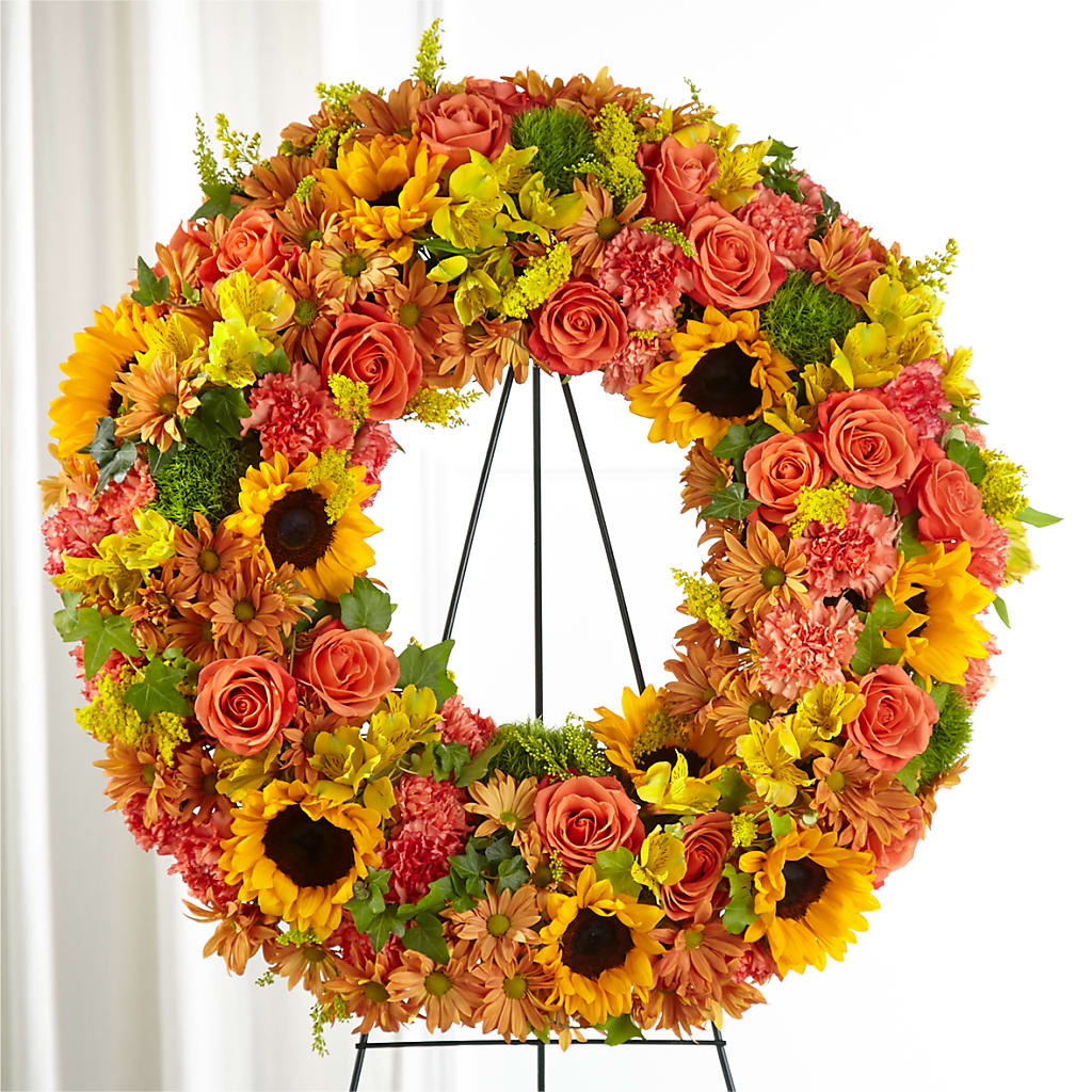 Autumnal Memories Wreath (Standard) – Blossom And Belle, Orlando FL
