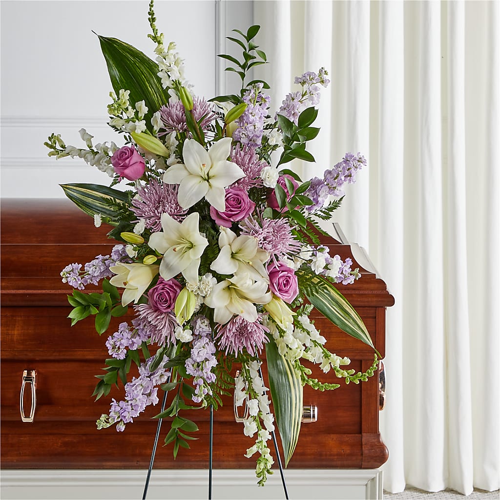 Grateful Hearts Standing Spray – Blossom And Belle, Orlando FL