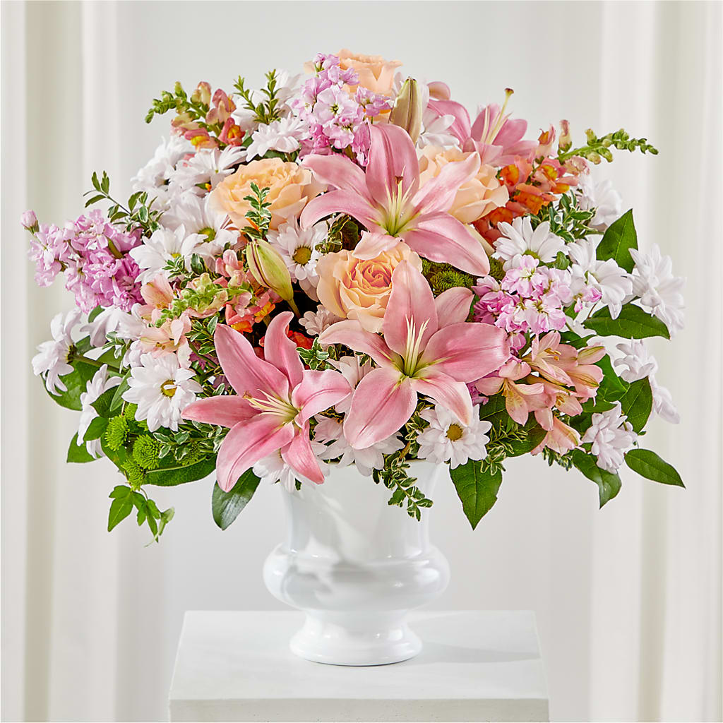 Heartfelt Gesture Urn Arrangement – Blossom And Belle, Orlando FL