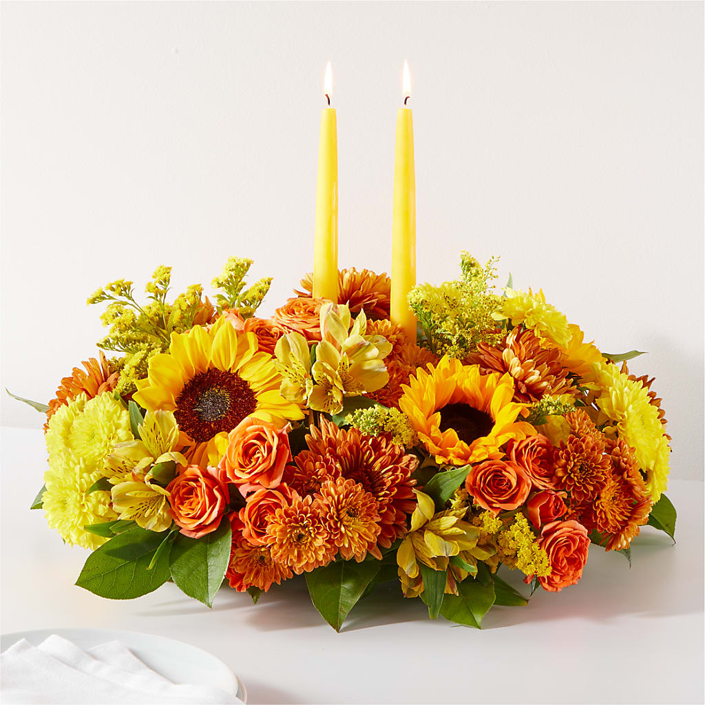 Autumn Harmony Centerpiece – Blossom And Belle, Orlando FL