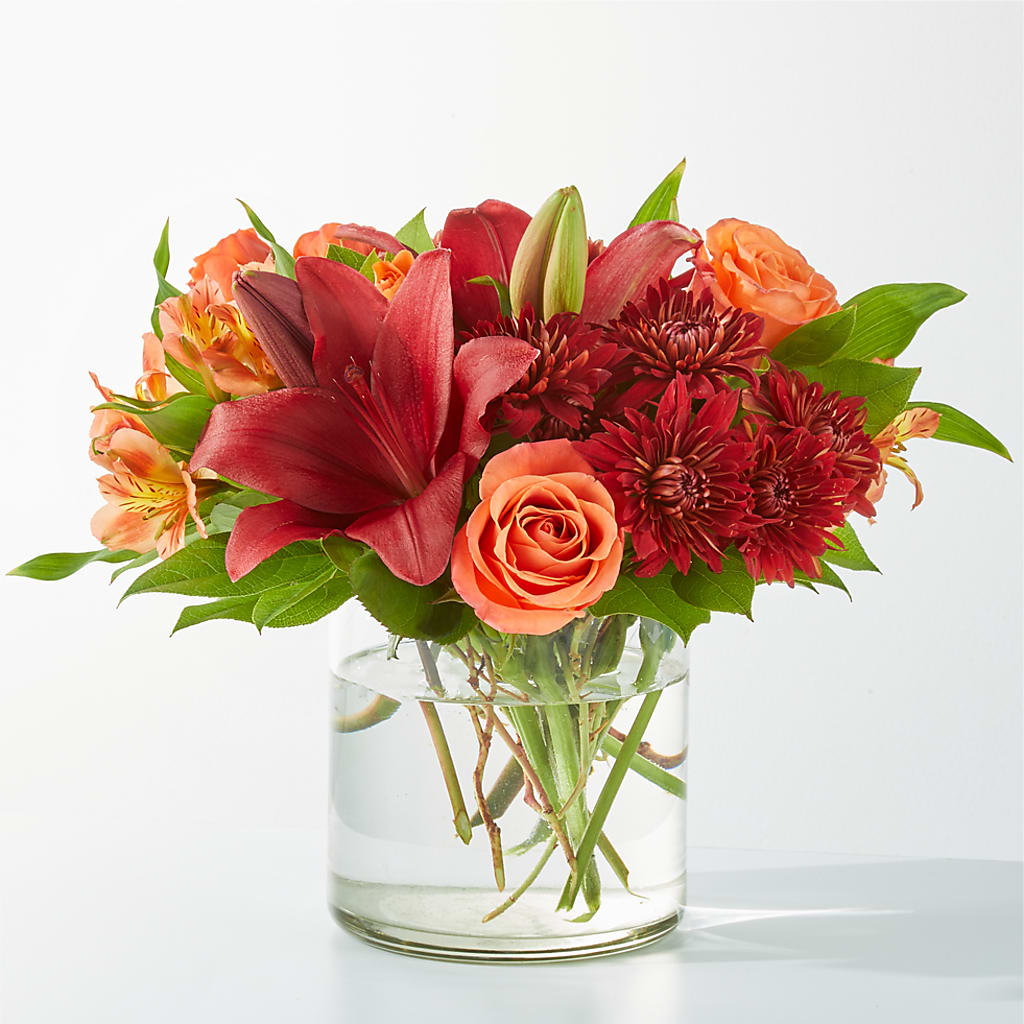Crimson Leaves Bouquet – Blossom And Belle, Orlando FL