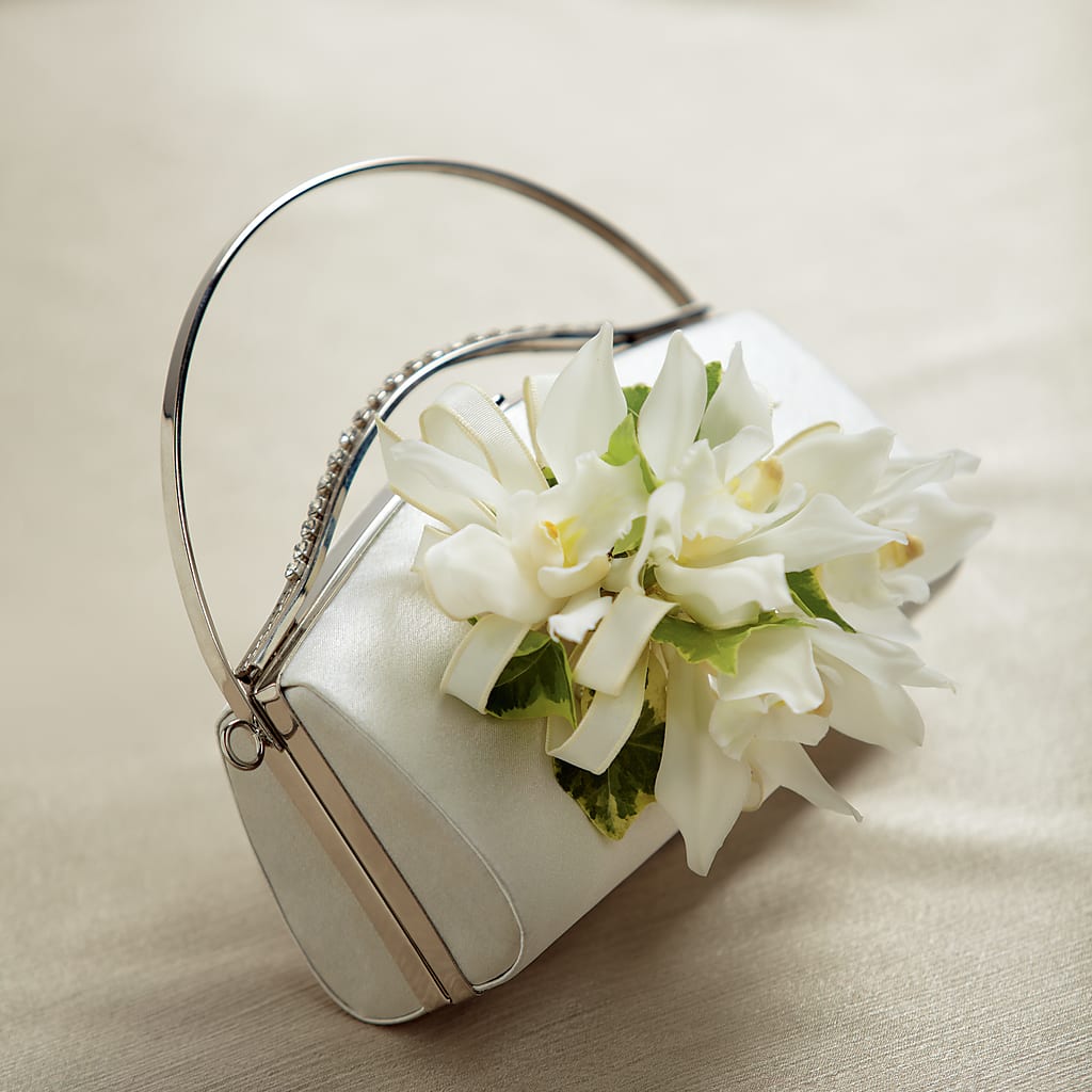 White Purse Decor – Blossom And Belle, Orlando FL
