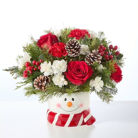 Jolly Snowman Bouquet –  Blossom And Belle, Orlando FL