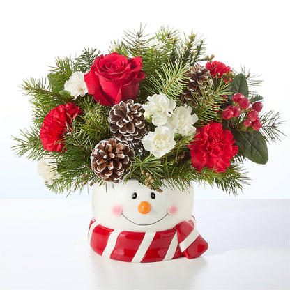 Jolly Snowman Bouquet –  Blossom And Belle, Orlando FL