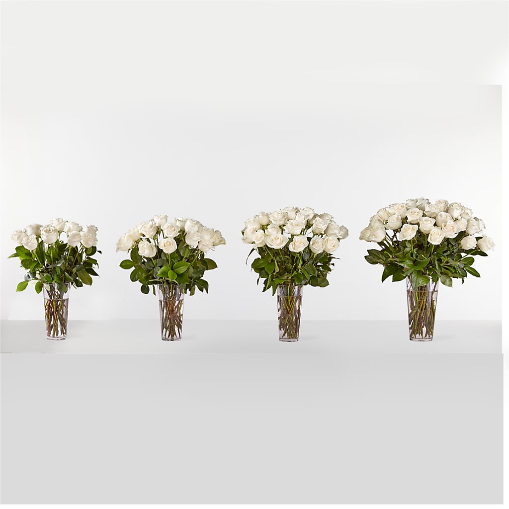 Long Stem White Rose Bouquet –  Blossom And Belle, Orlando FL
