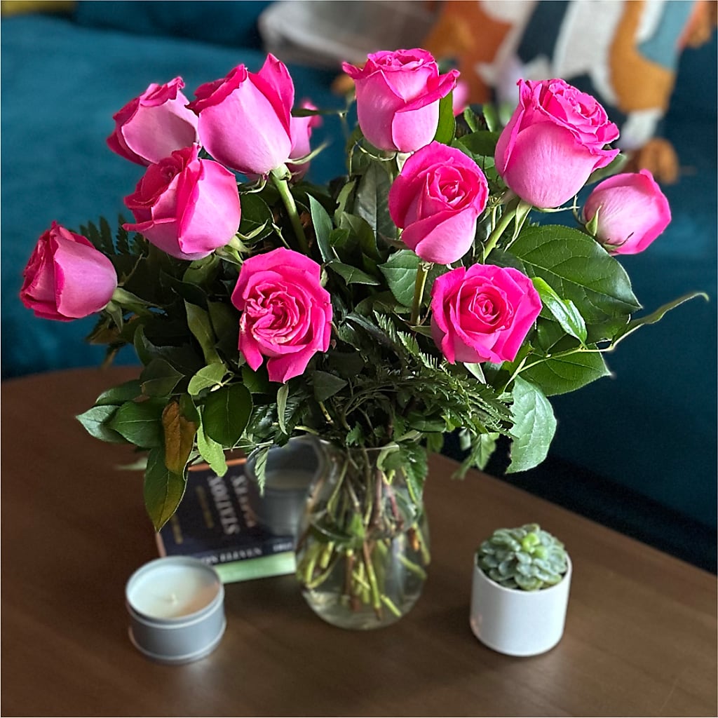 Long Stem Pink Rose Bouquet –  Blossom And Belle, Orlando FL