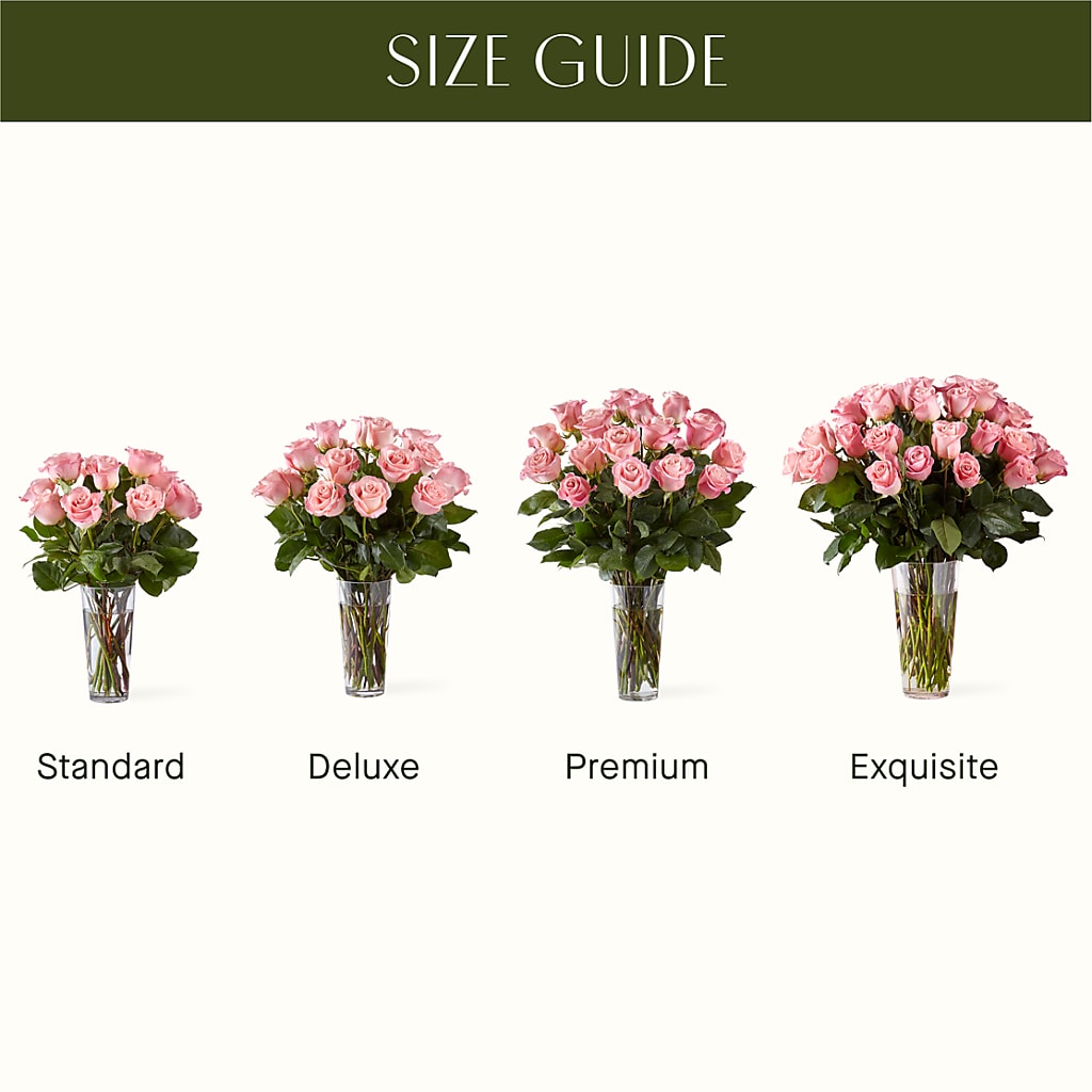 Long Stem Pink Rose Bouquet –  Blossom And Belle, Orlando FL