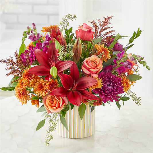 Burgundy Landscape Bouquet –  Blossom And Belle, Orlando FL