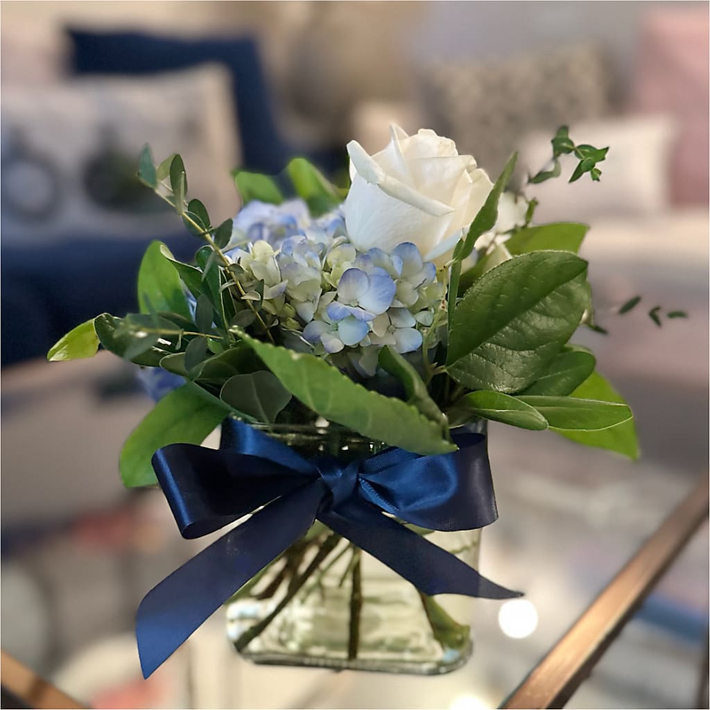 Sky Blue Delight Bouquet –  Blossom And Belle, Orlando FL