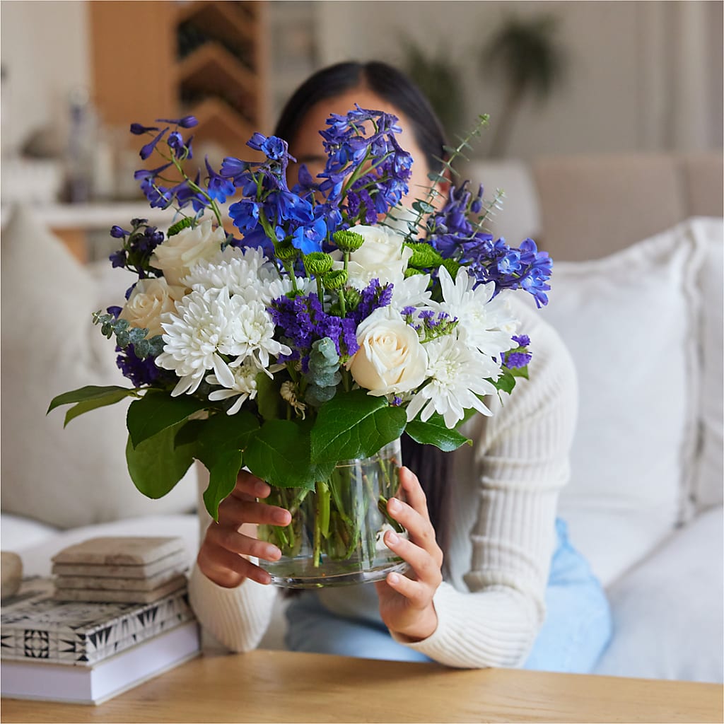 Cerulean Waves Bouquet –  Blossom And Belle, Orlando FL