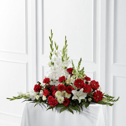 Crimson & White Arrangement –  Blossom And Belle, Orlando FL