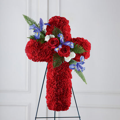 Faithful Hero Floral Cross –  Blossom And Belle, Orlando FL