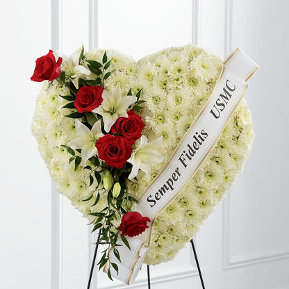 Heartfelt Hero Standing Heart –  Blossom And Belle, Orlando FL