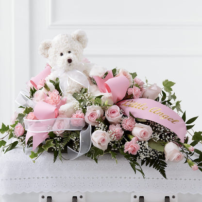 Touch of Sympathy Casket Spray –  Blossom And Belle, Orlando FL