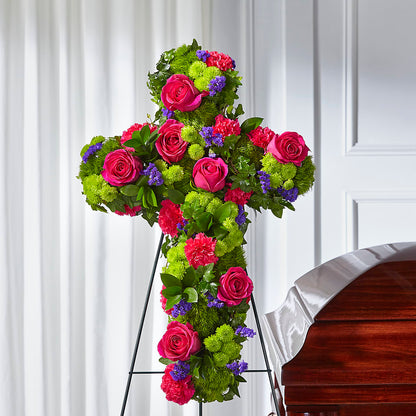 Tribute Rose Floral Cross –  Blossom And Belle, Orlando FL
