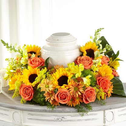 Faithful Sunflower Cremation Adornment –  Blossom And Belle, Orlando FL
