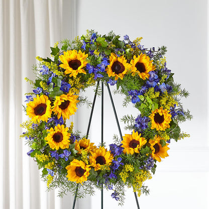 Bright Rays Wreath –  Blossom And Belle, Orlando FL