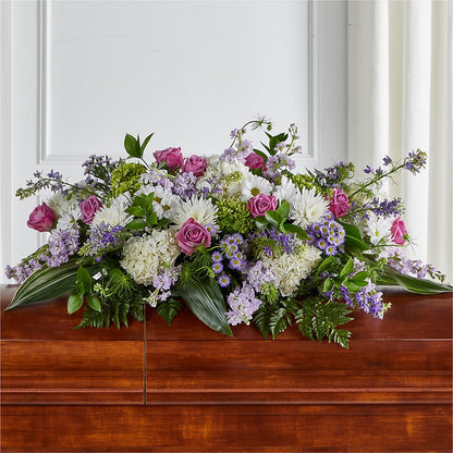 Meadows of Serenity Casket Spray –  Blossom And Belle, Orlando FL