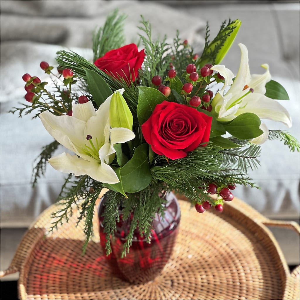 Evergreen Delight Bouquet –  Blossom And Belle, Orlando FL