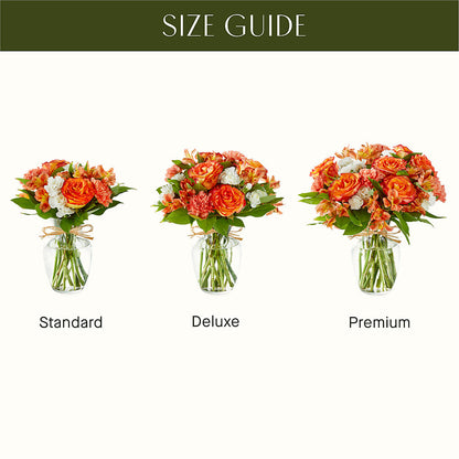 Apricot Glow Bouquet –  Blossom And Belle, Orlando FL