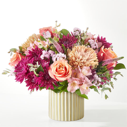 Berry Cobbler Bouquet with Ivory Vase –  Blossom And Belle, Orlando FL