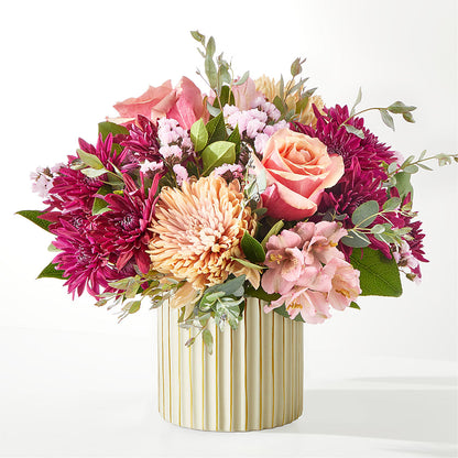 Berry Cobbler Bouquet with Ivory Vase –  Blossom And Belle, Orlando FL
