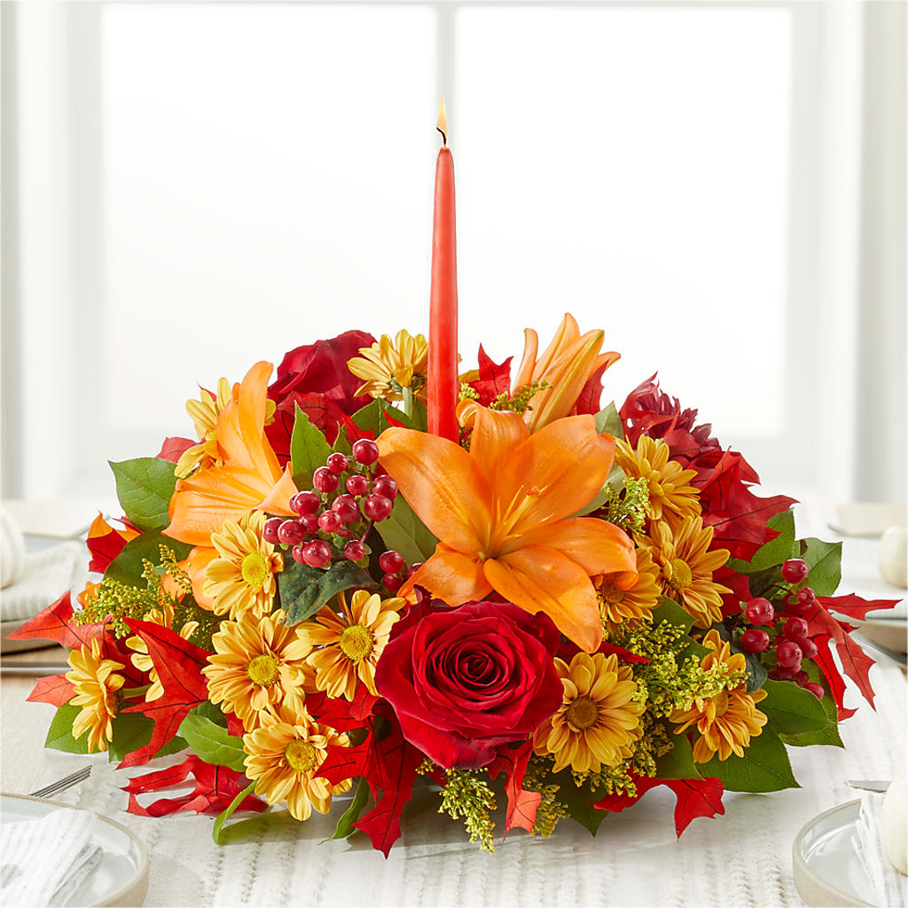 Autumn's Embrace Centerpiece –  Blossom And Belle, Orlando FL